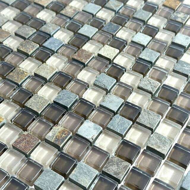 Мозаика из стекла и мрамора, серия Glass-M