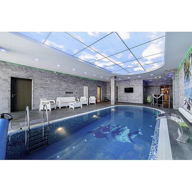 Бассейн из стеклянной мозаики 