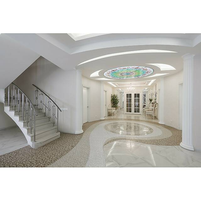 Комната из мраморной мозаики