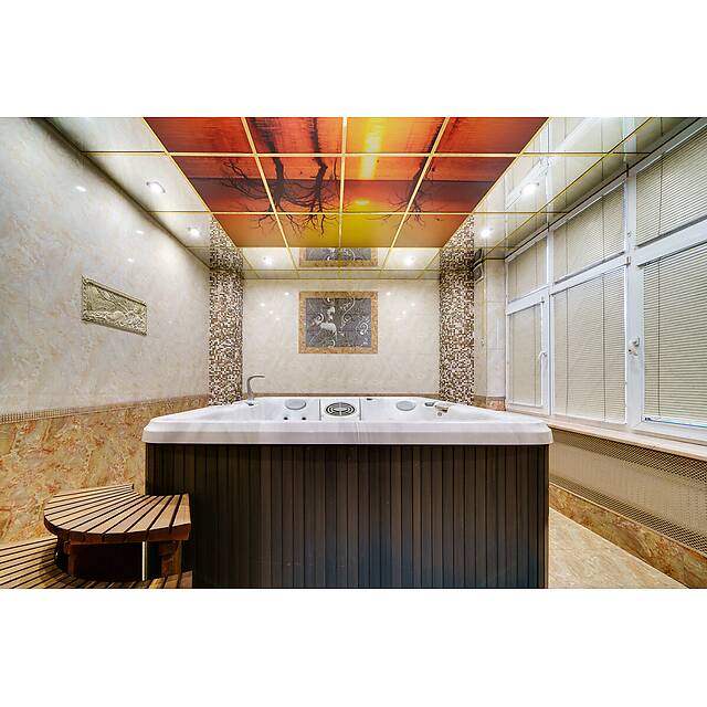 Джакузи коричневый микс