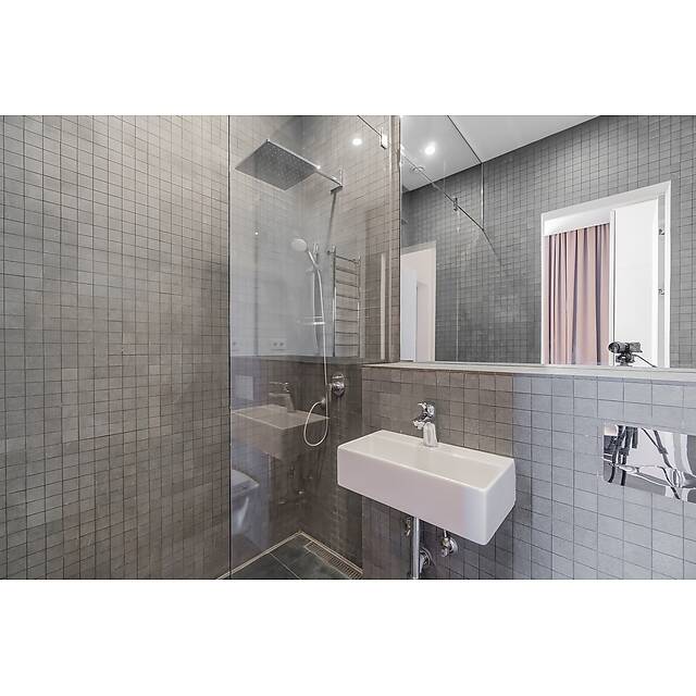 Ванная комната мозаика под мрамор