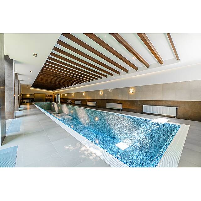 Бассейн из стеклянной мозаики 