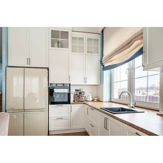 Кухонный фартук из керамической мозаики