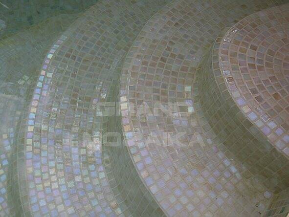 Стеклянная мозаика с перламутром, серия Iris