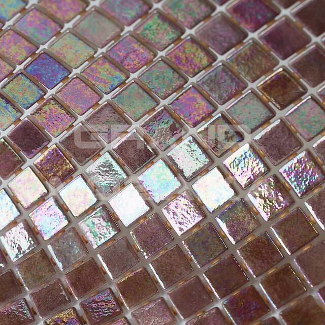 Стеклянная мозаика с перламутром, серия Iris (Cobre)