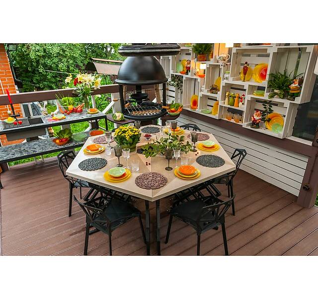 Мозаика из натуральной гальки