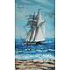 Мозаичное панно «Парусник»