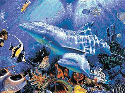 Мозаичное панно «Подводный мир 1»
