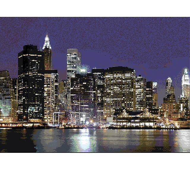 Мозаичное панно «Город»