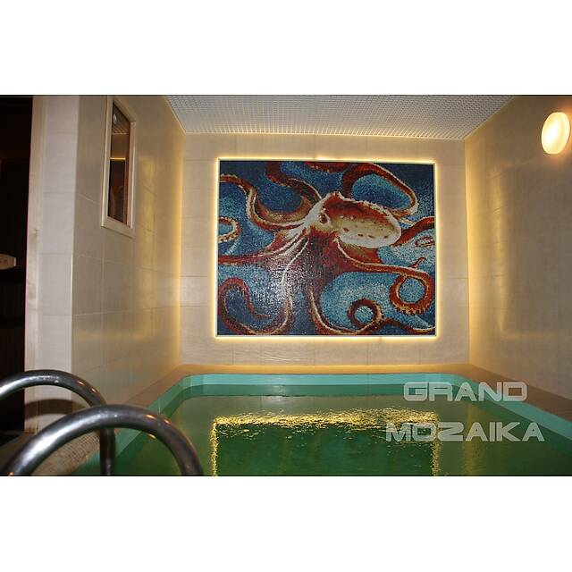 Мозаичное панно «Осьминог»