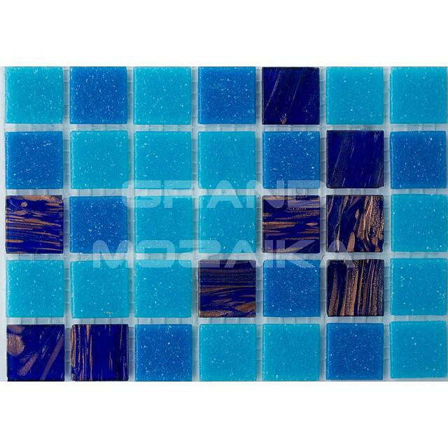 Стеклянная мозаика с авантюрином, серия Avento