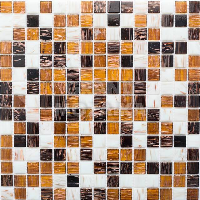 Стеклянная мозаика с авантюрином, серия Avento