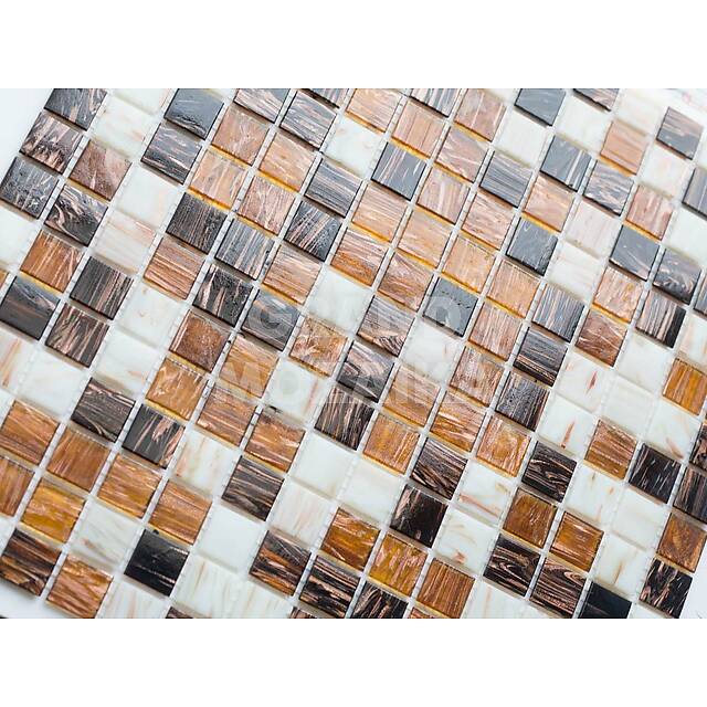 Стеклянная мозаика с авантюрином, серия Avento