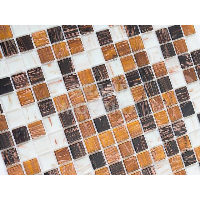 Стеклянная мозаика с авантюрином, серия Avento