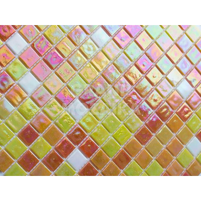 Стеклянная мозаика с перламутром, серия Perla