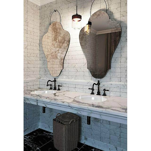 Плитка из мрамора Carrara, серия Brick