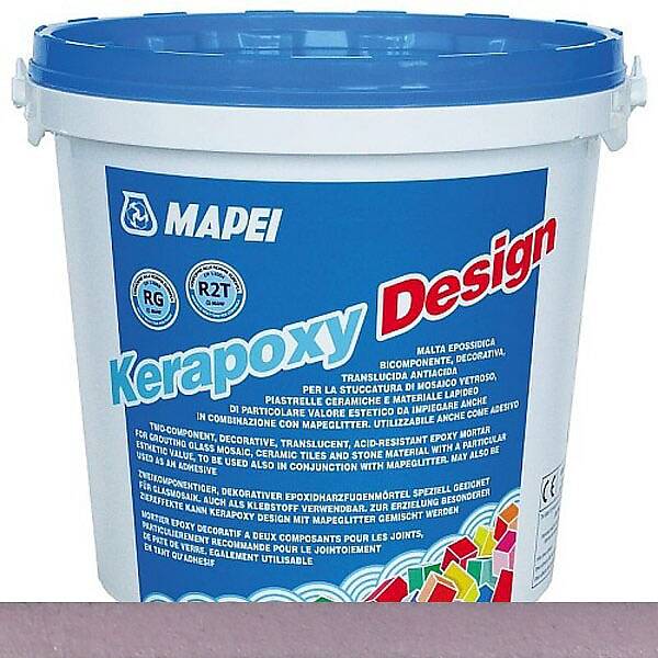 Эпоксидная затирка для швов Kerapoxy Design №717 (сиреневый), 3 кг
