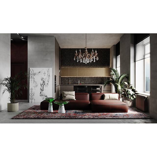 Стеклянная мозаика с авантюрином