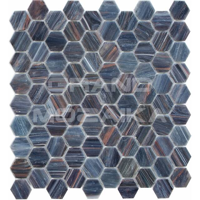 Стеклянная мозаика, серия Hexagonal