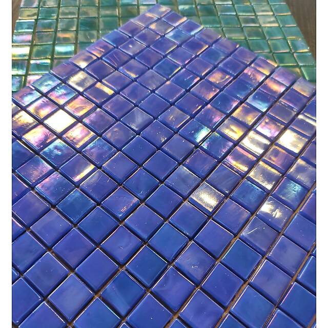 Стеклянная мозаика с перламутром, серия Galaxy (WJ19)
