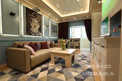 Синема-гостиная для семьи Дениса Шведова